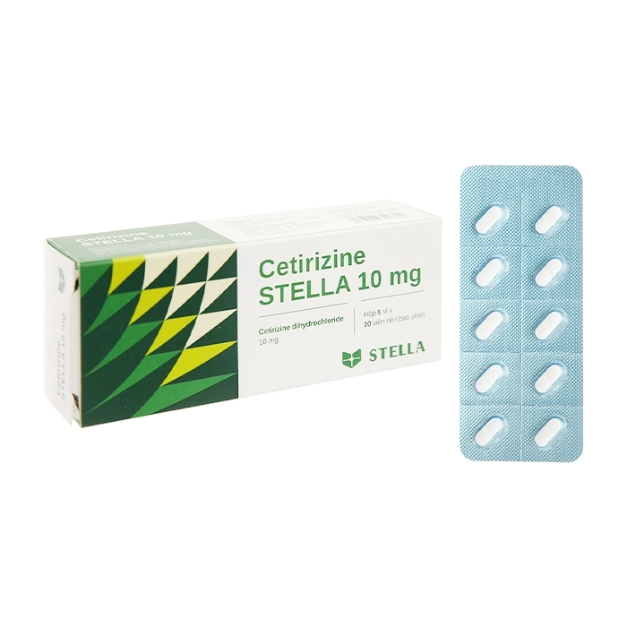 Thuốc chống dị ứng Stella Cetirizine Stella 10mg