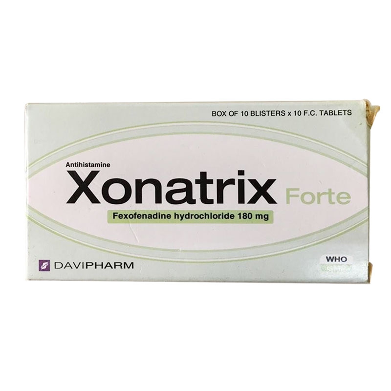 Thuốc chống dị ứng Xonatrix Forte 100 viên