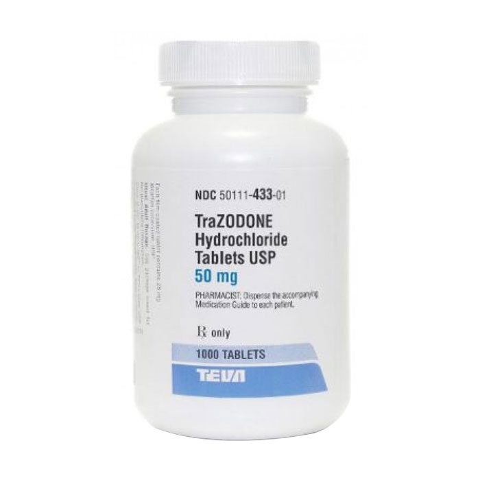 Thuốc chống trầm cảm Trazodone 50mg, Chai 1000 viên