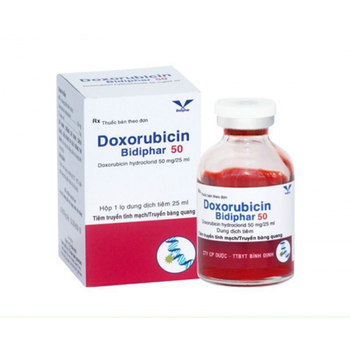 Thuốc ung thư doxorubicin 50mg 25ml