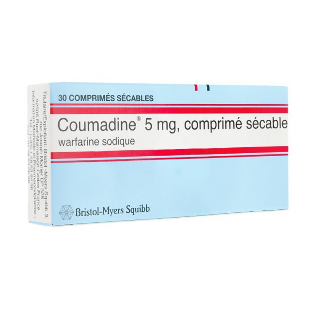 Thuốc Coumadine 5mg, Hộp 3 Vỉ x 10 Viên