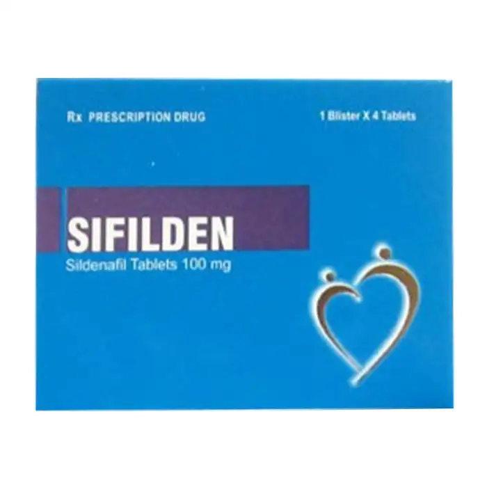 Sifilden 100mg Baroque Pharma 1 vỉ x 4 viên – Điều trị rối loạn cương dương