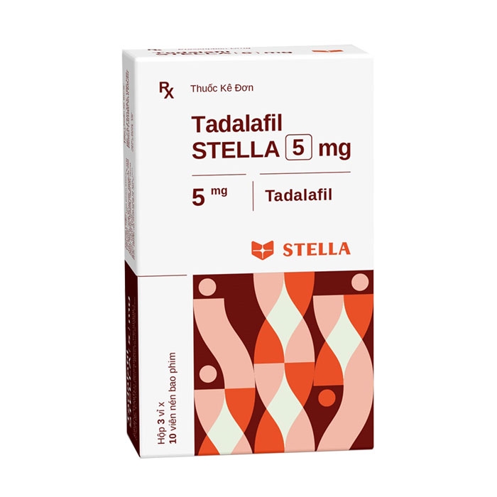 Thuốc cường dương Tadalafil Stella 5mg, Hộp 30 viên
