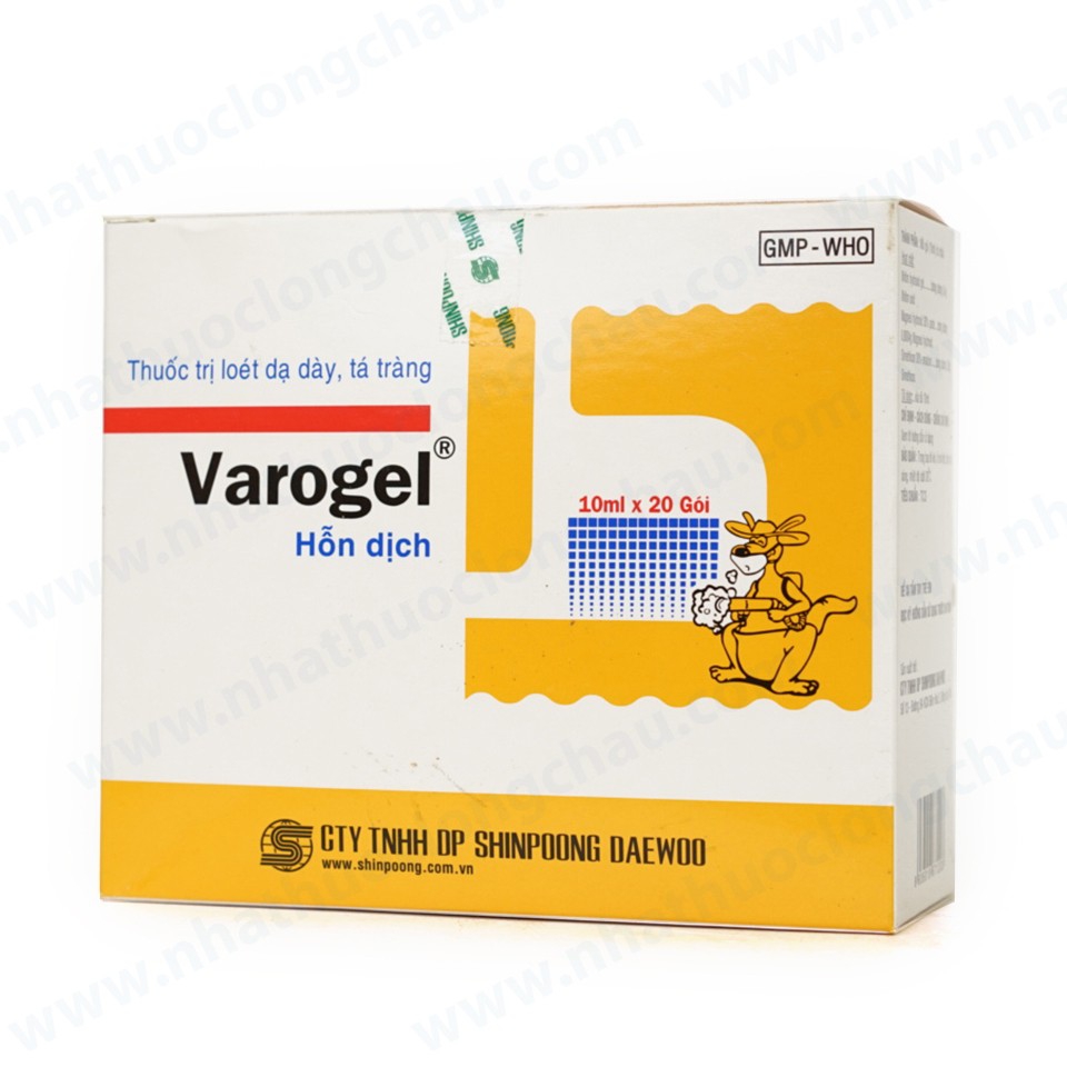 Thuốc dạ dày  Varogel Shinpoong, Hộp 10ml x 20 gói