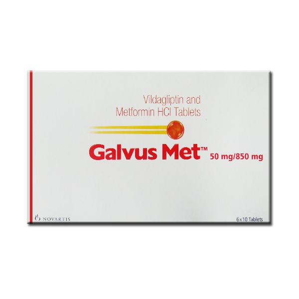 Galvus Met 50mg/850mg, Hộp 6 vỉ x 10 viên