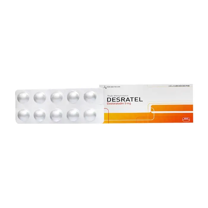 Thuốc dị ứng Desratel 5mg 30 viên Davipharm