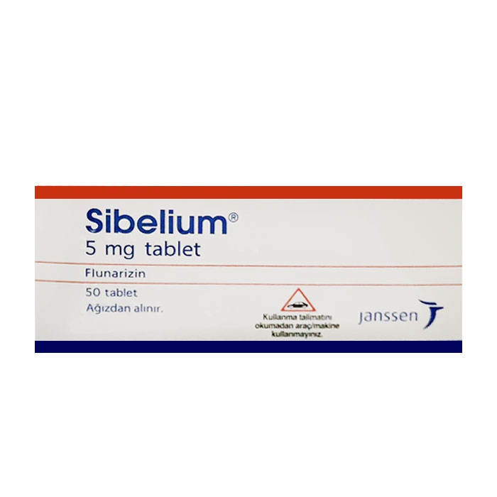 Thuốc điều trị đau đầu, chóng mặt Janssen Sibelium 5mg 50 viên