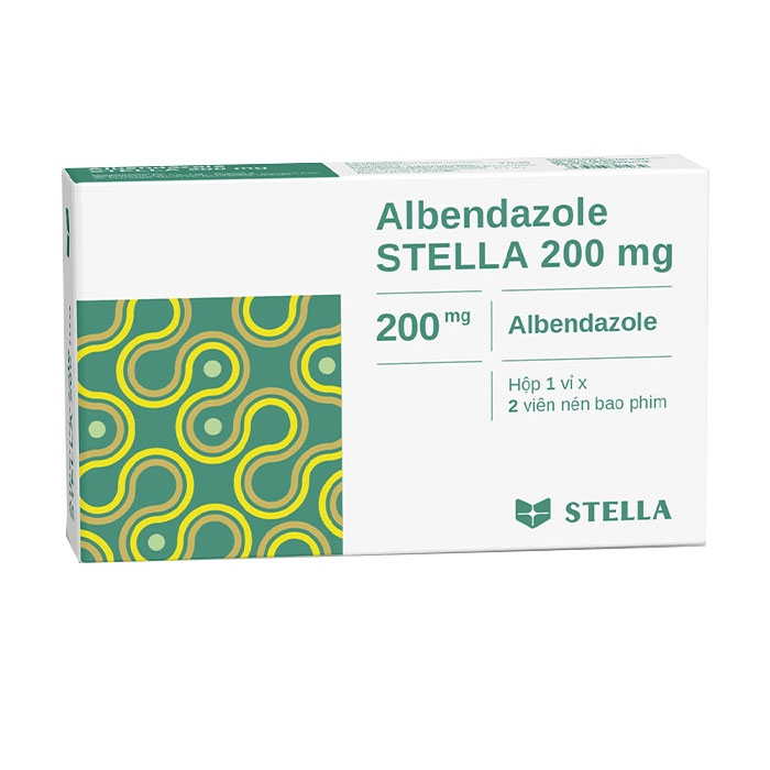 Thuốc điều trị giun, sán Stella Albendazol Stada 200mg