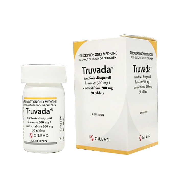 Thuốc điều trị HIV Gilead Truvada, Hộp 30 viên