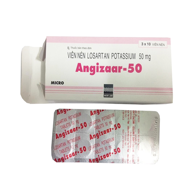 Thuốc điều trị tăng huyết áp Angizaar 50