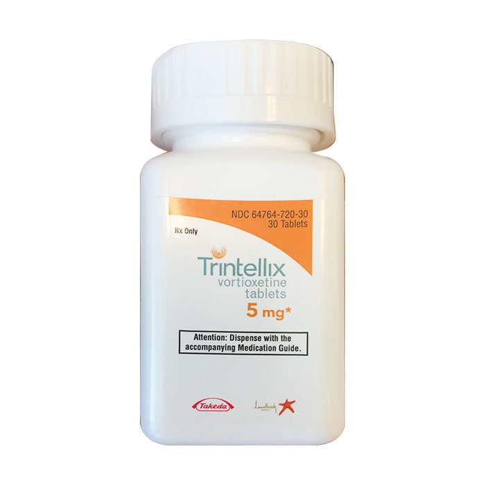 Thuốc điều trị trầm cảm Takeda Trintellix 5mg vortioxetine, Chai 30 viên
