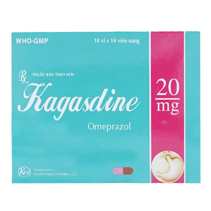 Thuốc điều trị trào ngược dạ dày Kagasdine 20mg 10 vỉ x 10 viên