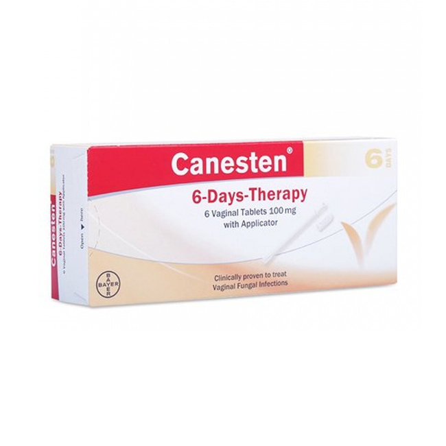 Thuốc điều trị viêm âm đạo Canesten 6-Day-Therapy (6 viên/hộp)
