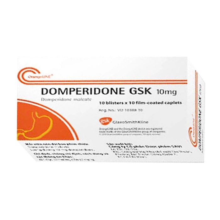 Thuốc Domperidone GSK 10mg, Hộp 100 viên