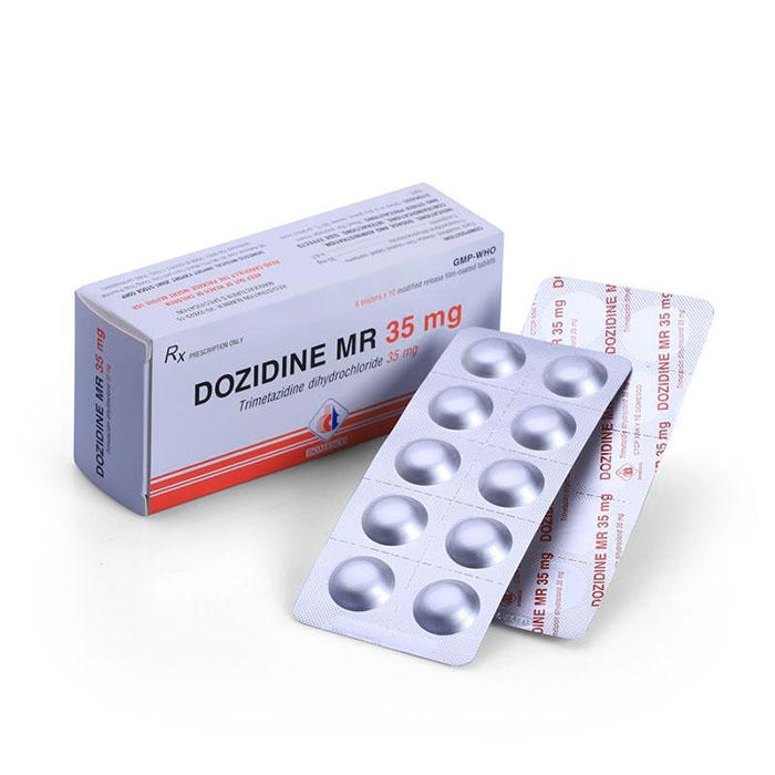 Thuốc DMC Dozidine MR 35mg Trimetazidine 35mg, Hộp 60 viên