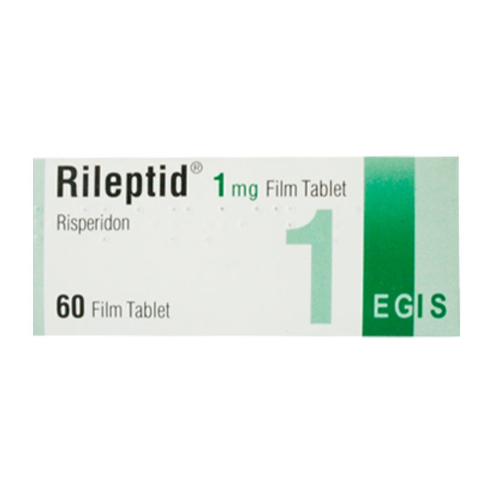 Thuốc Egis Rileptid Risperidone 1mg, Hộp 60 viên