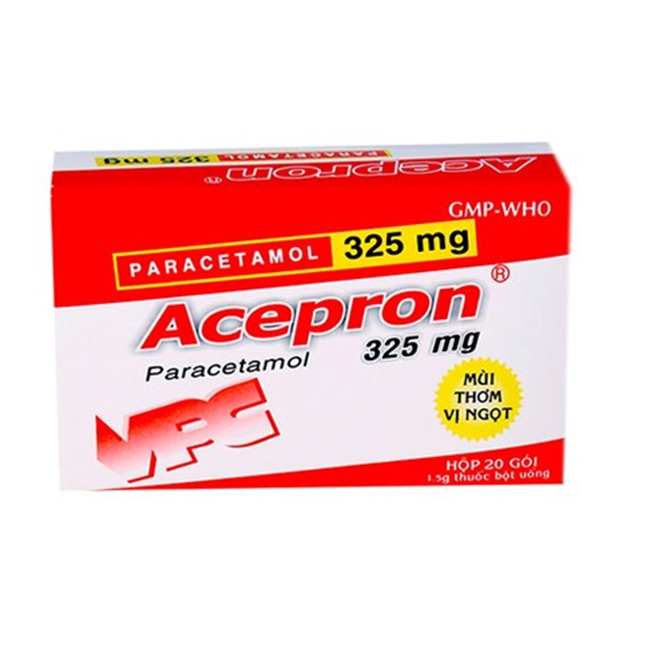 Thuốc giảm đau hạ sốt Acepron 325 - Paracetamol 325mg