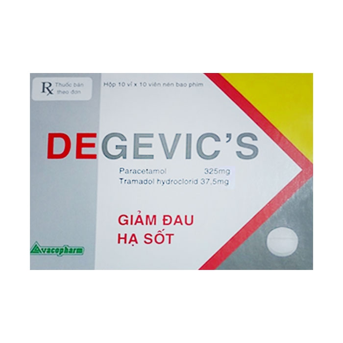 Thuốc giảm đau hạ sốt Degevic's 10x10 viên
