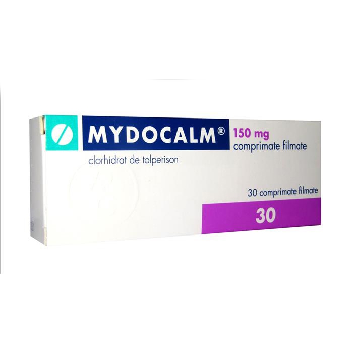 Thuốc giãn cơ Mydocalm 150 - Tolperisone HCl 150 mg, Hộp 3 vỉ x 10 viên