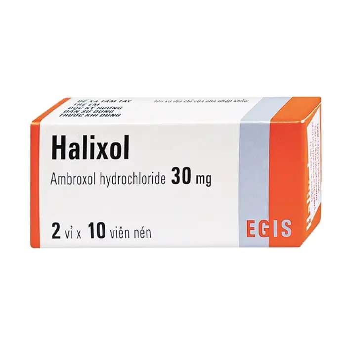 Halixol 30mg Egis 2 vỉ x 10 viên - Điều trị viêm phế quản