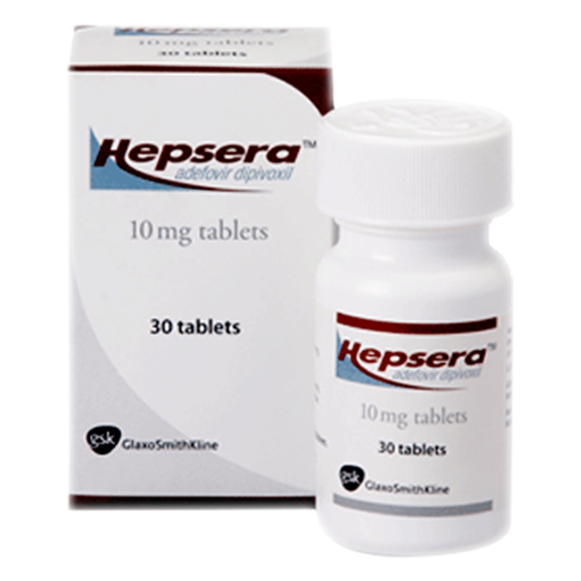 Thuốc Hepsera 10 mg, Hộp 30 Viên