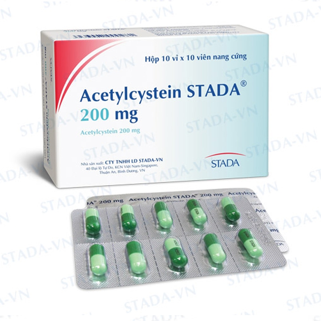 Thuốc ho Acetylcystein STADA 200 mg