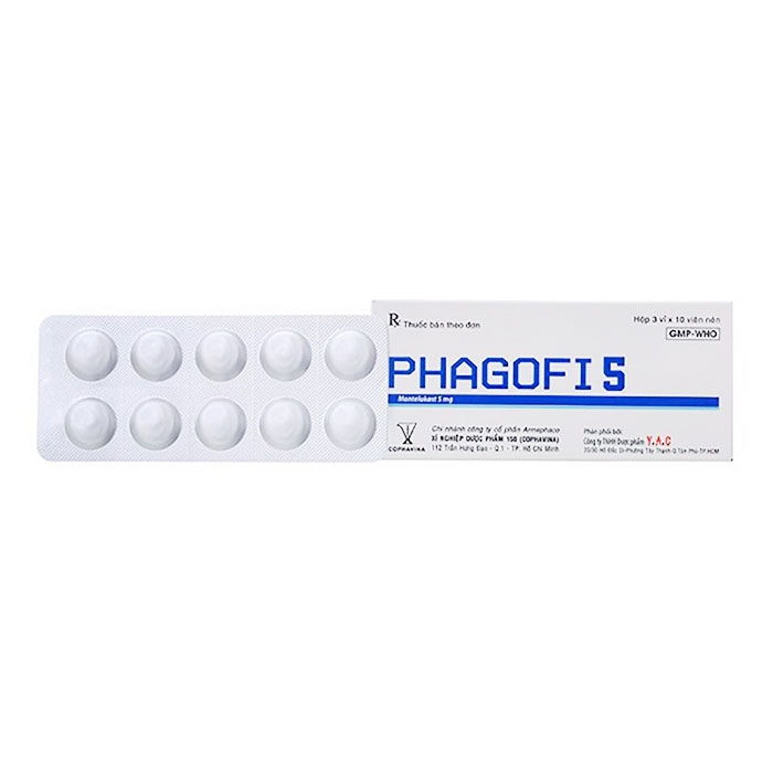 Thuốc hô hấp Armephaco Phagofi 5mg, Hộp 30 viên