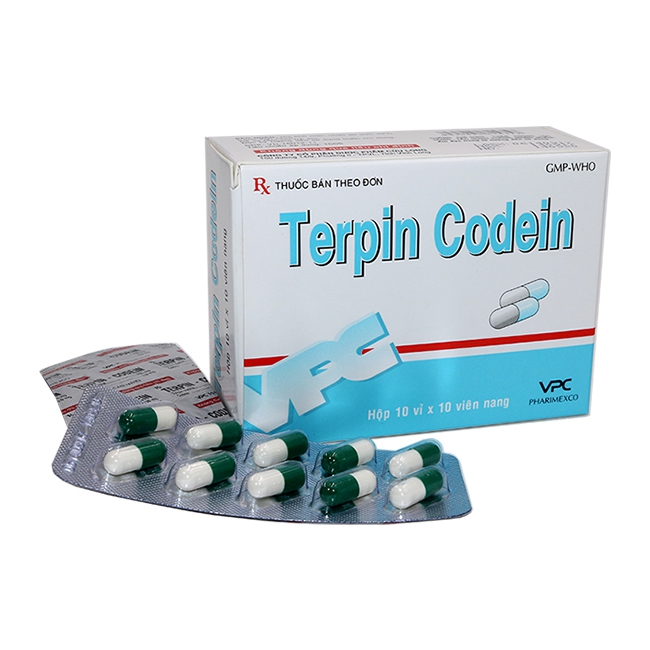 VPC Terpin Codein 100mg/3,9mg, Hộp 100 viên