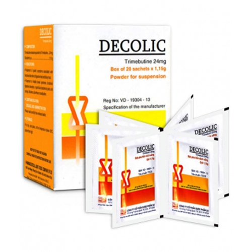 Thuốc hỗ trợ tiêu hóa Decolic 24mg | Hộp 20 gói x 1.15g