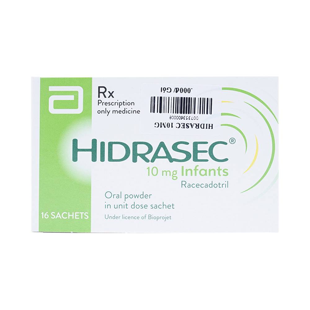 Thuốc hỗ trợ tiêu hóa Hidrasec 10Mg | Hộp 16 gói