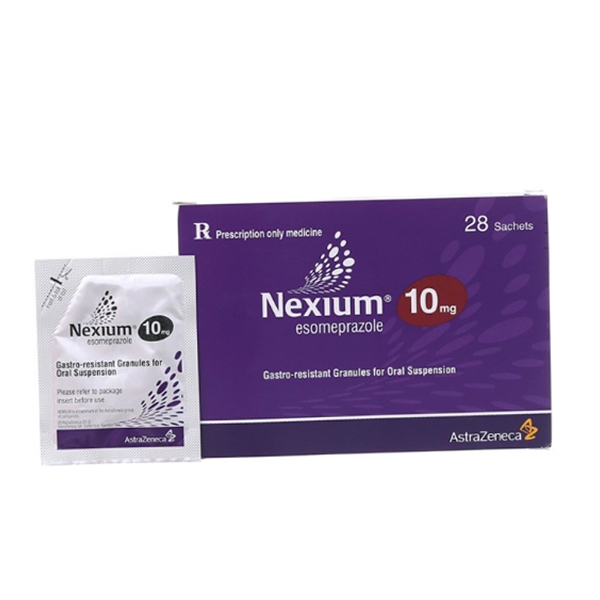 Thuốc hỗ trợ tiêu hóa Nexium 10mg, Hộp 28 gói