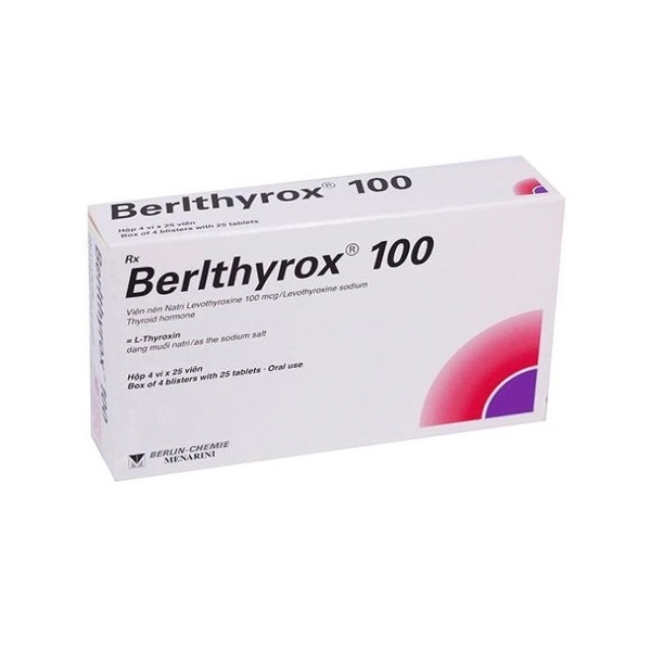 Thuốc Berlthyrox 100mcg | Hộp 100 viên