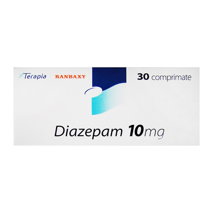 Thuốc hướng thần Terapia Ranbaxy Diazepam 10mg 30 viên