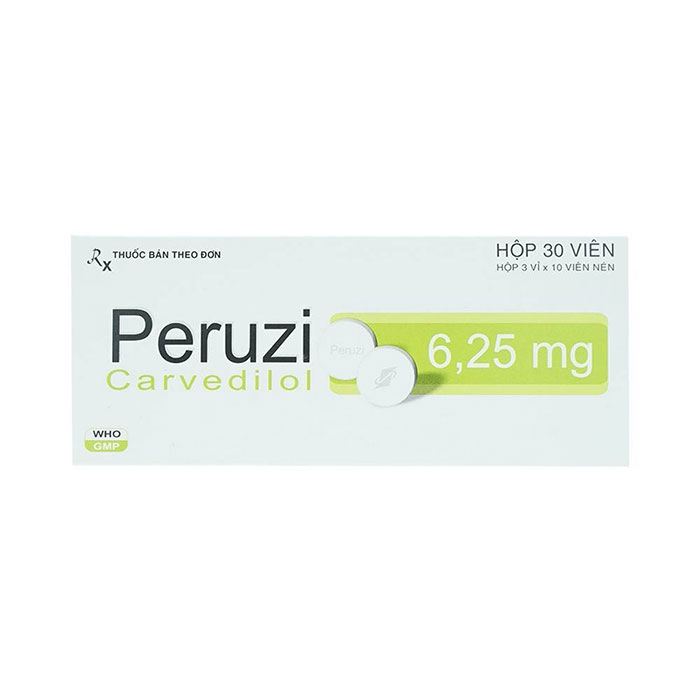 Thuốc huyết áp Peruzi 6.25 mg 30 viên