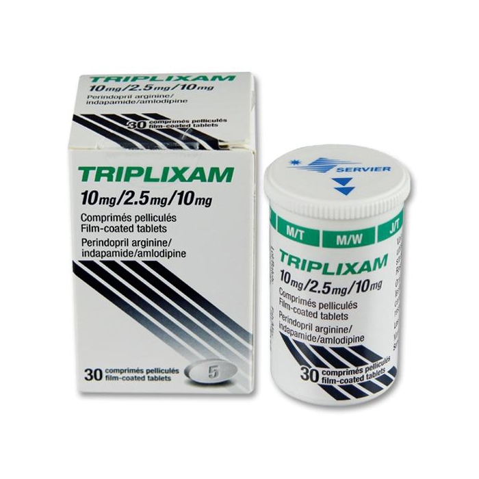 Thuốc huyết áp Triplixam 10mg/2.5mg/10mg, Hộp 1 lọ x 30 viên