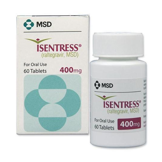 Thuốc Isentress 400 mg, Hộp 60 viên