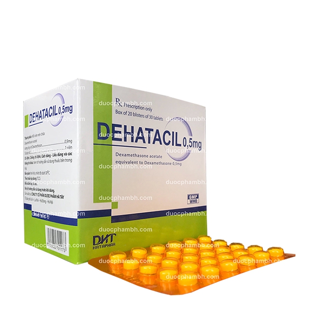 Thuốc kháng dị ứng DEHATACIL - Dexamethason 0,5mg