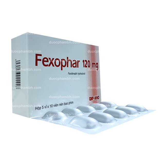 Thuốc kháng Histamin FEXOPHAR 120MG - Fexofenadin 120mg