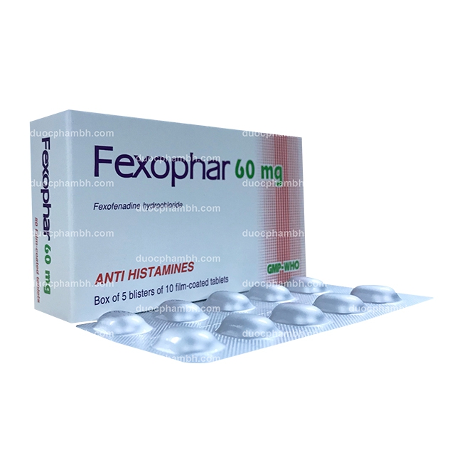 Thuốc kháng Histamin FEXOPHAR 120MG - Fexofenadin 120mg