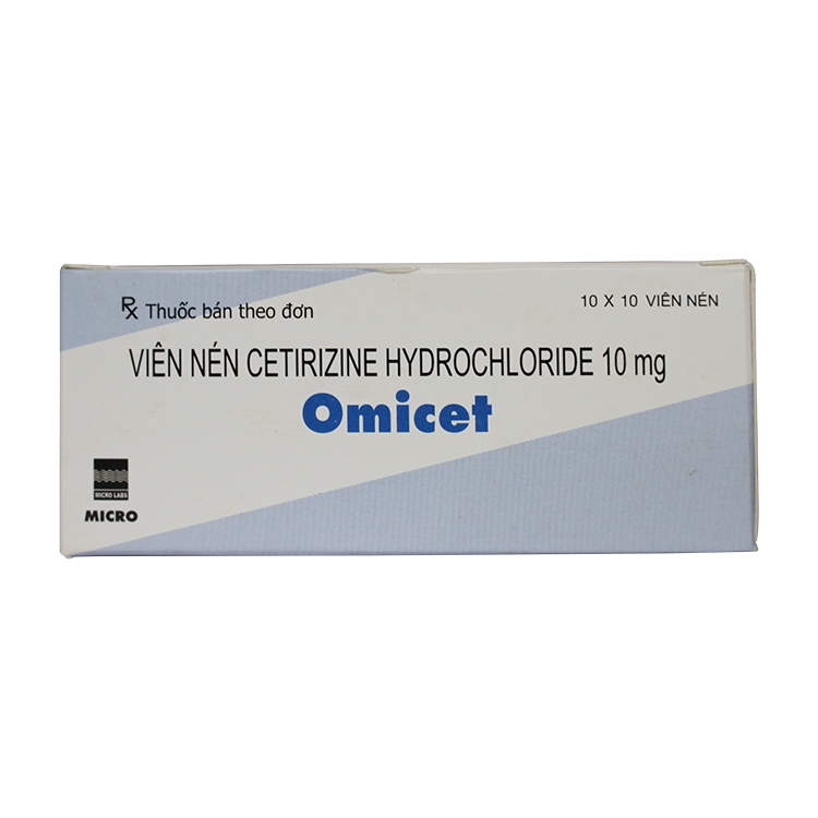 Thuốc kháng Histamin OMICEF - Cetirizin 10mg