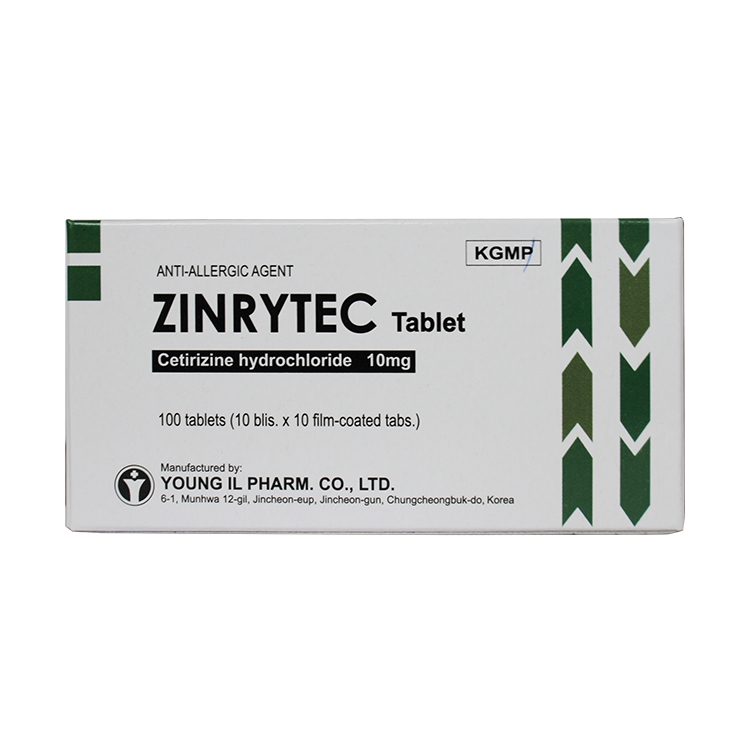 Thuốc kháng Histamin ZINRYTEC - Cetirizin 10mg