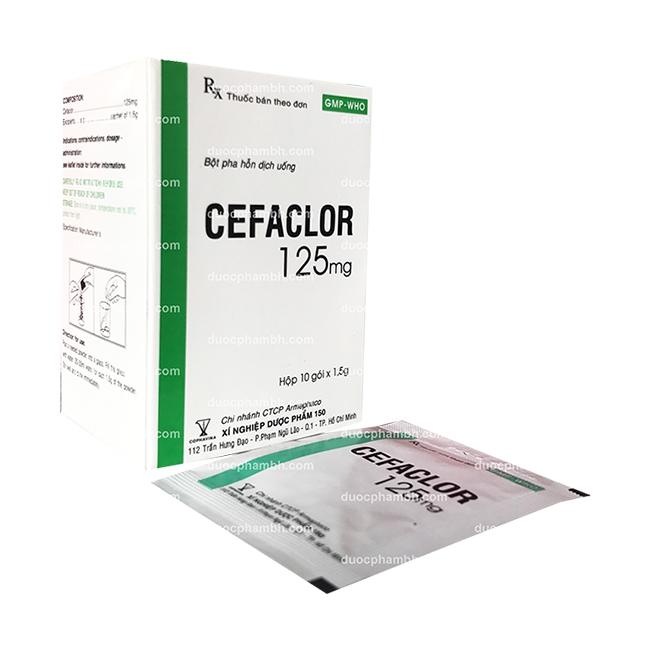Thuốc kháng sinh CEFACLOR 125 - Cefaclor 125mg