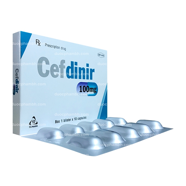 Thuốc kháng sinh CEFDINIR - Cefdinir 100mg