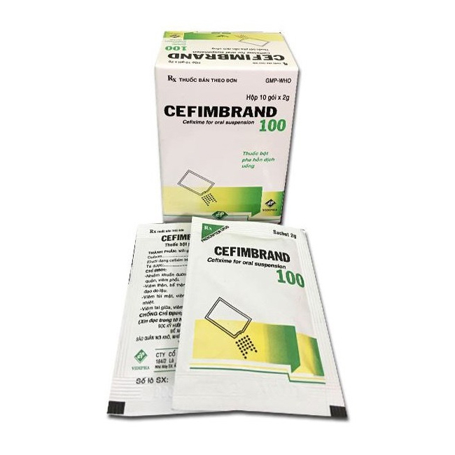Thuốc kháng sinh Cefimbrano 100 - Cefixim 100mg