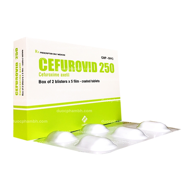 Thuốc kháng sinh CEFURIVID 250 - Cefuroxim 250mg