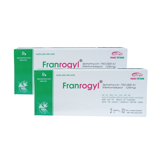 Thuốc kháng sinh Franrogyl - Spiramycin 750000 IU