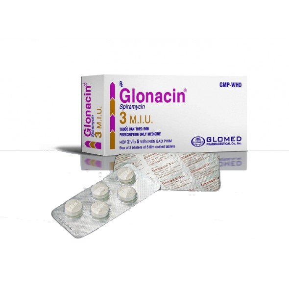 Thuốc Khang Sinh Globacin Spiramycin 3 Triệu đơn Vị M I U Hộp 2