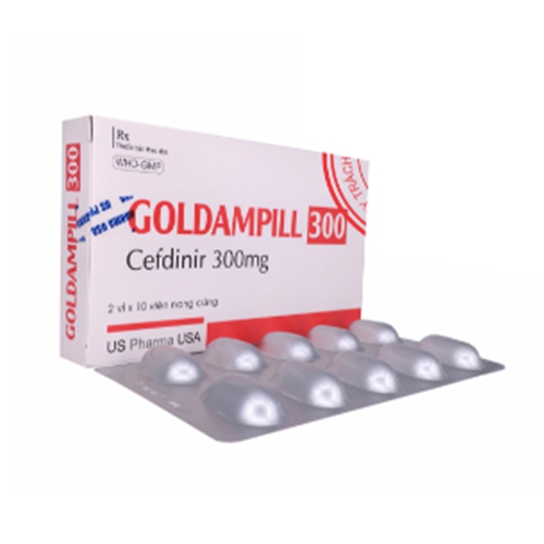 Thuốc kháng sinh Goldampill 300mg, Hộp 20 viên