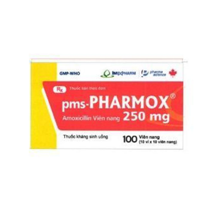Thuốc kháng sinh Imexpharm Pharmox 250mg, Hộp 100 viên