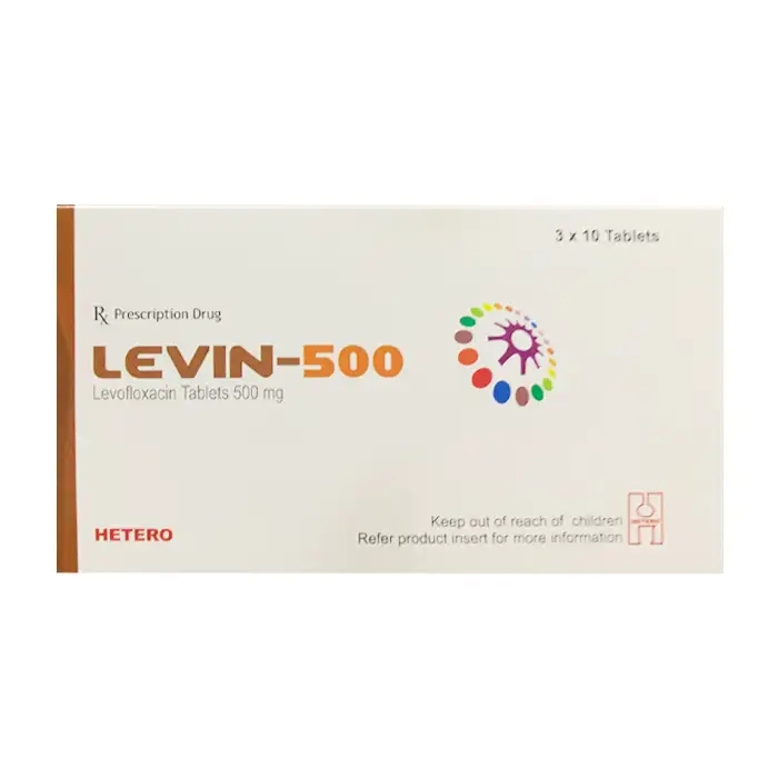 Levin 500mg Hetero 3 vỉ x 10 viên - Điều trị nhiễm trùng